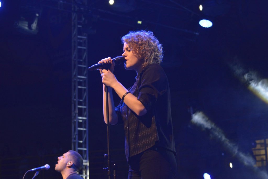 Lismore's Taya Smith performing with Hillsong United. Lismore's Taya Smith performing with Hillsong United.